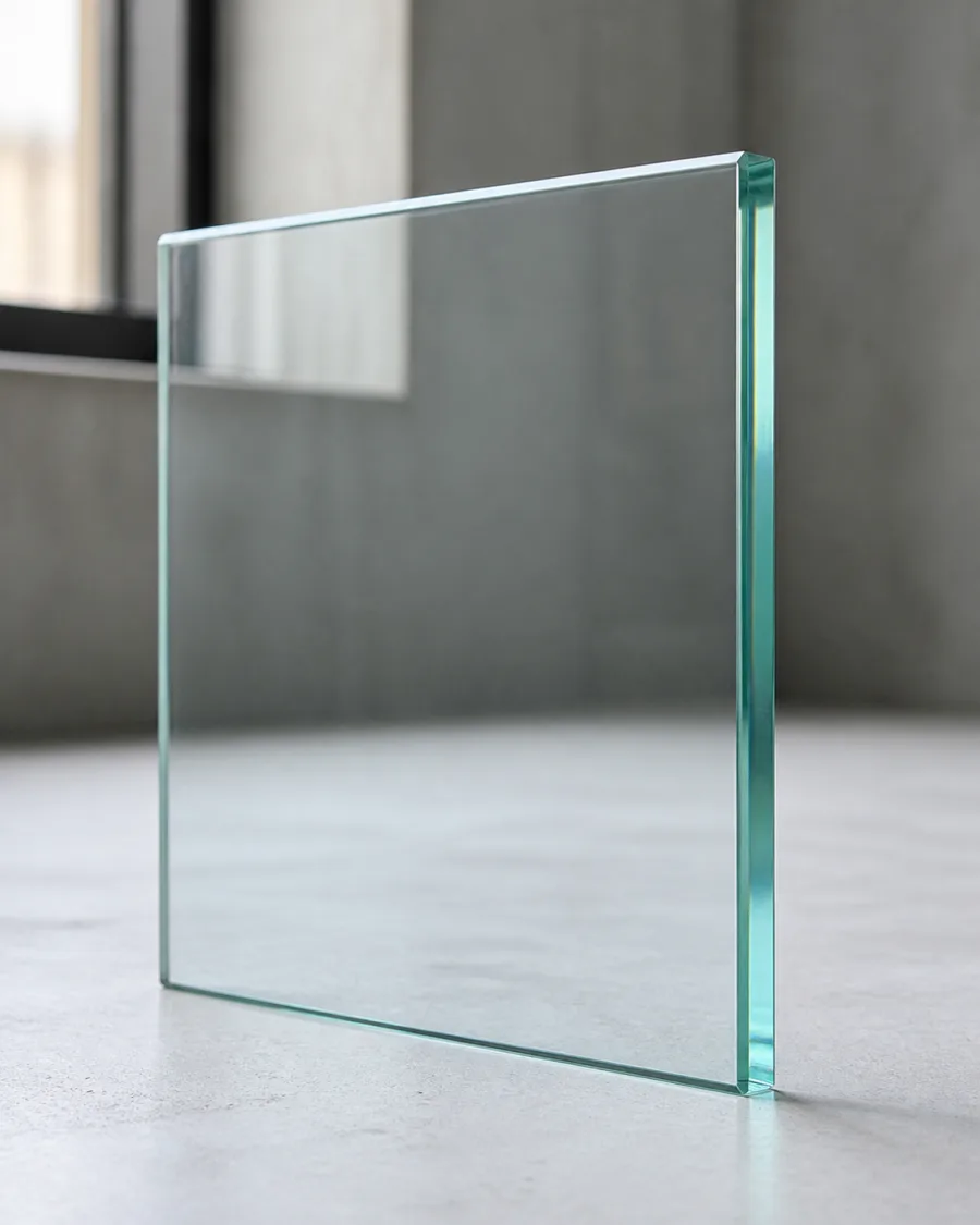 Close-up of toughened glass supplied by Bansang Family Enterprise